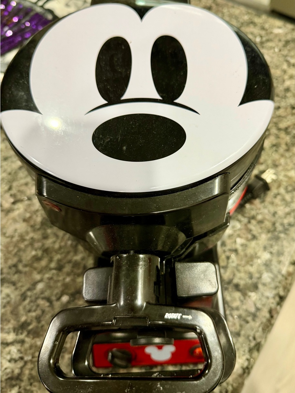 Mickey Mouse Black and White Waffle Make
